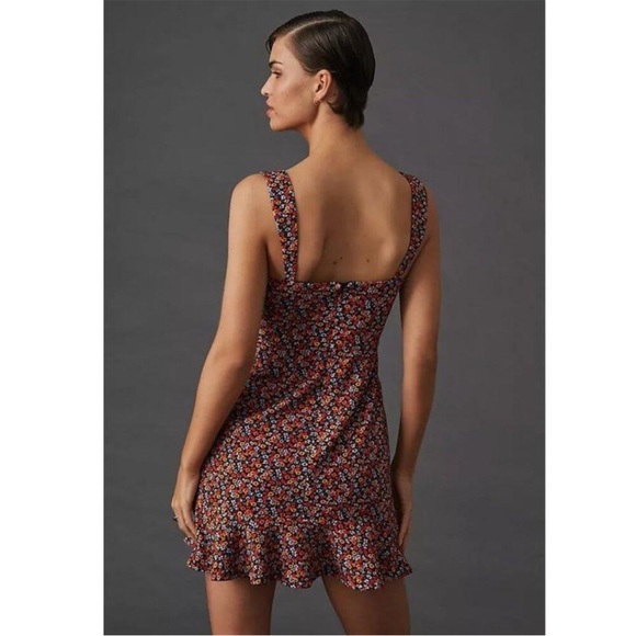 NWT Anthropologie Hutch Red Floral Ditsy Sweetheart Dress - Picture 4 of 6